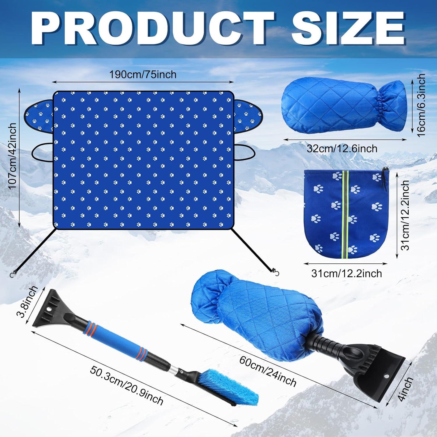 Kit de Invierno Tallew 5 Pcs Cubierta Parabrisas y Accesorios