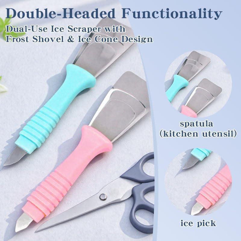 Raspador de Hielo YAFIYGI 2 Pcs Doble Cabeza Ergonómico