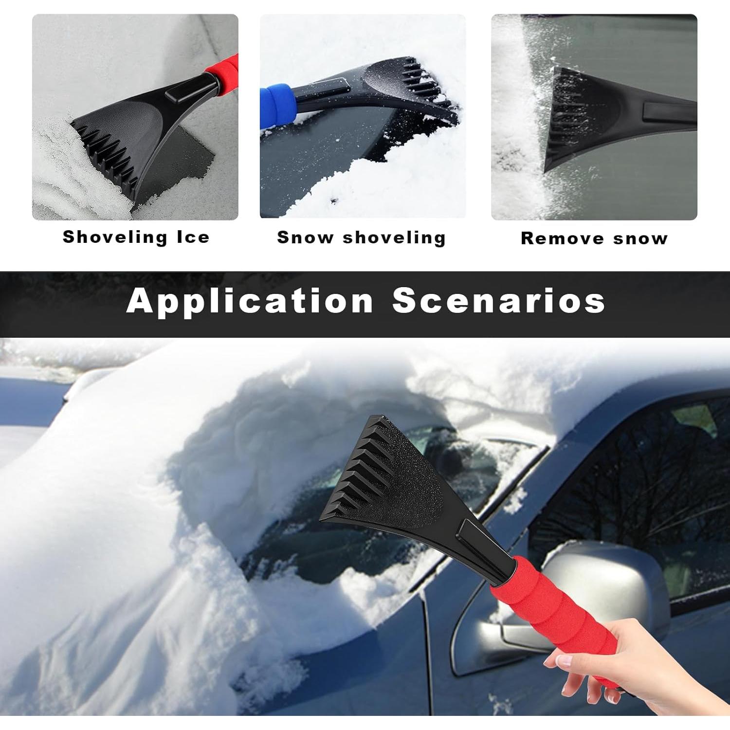 Raspador de Hielo para Parabrisas Ohleats 30.48 cm Rojo