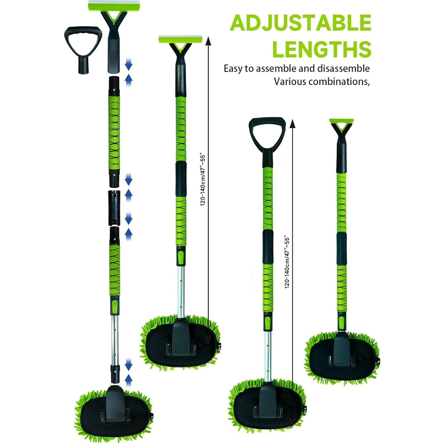 Kit de Cepillo de Lavado de Autos Forgrace 139.7 cm Microfibra