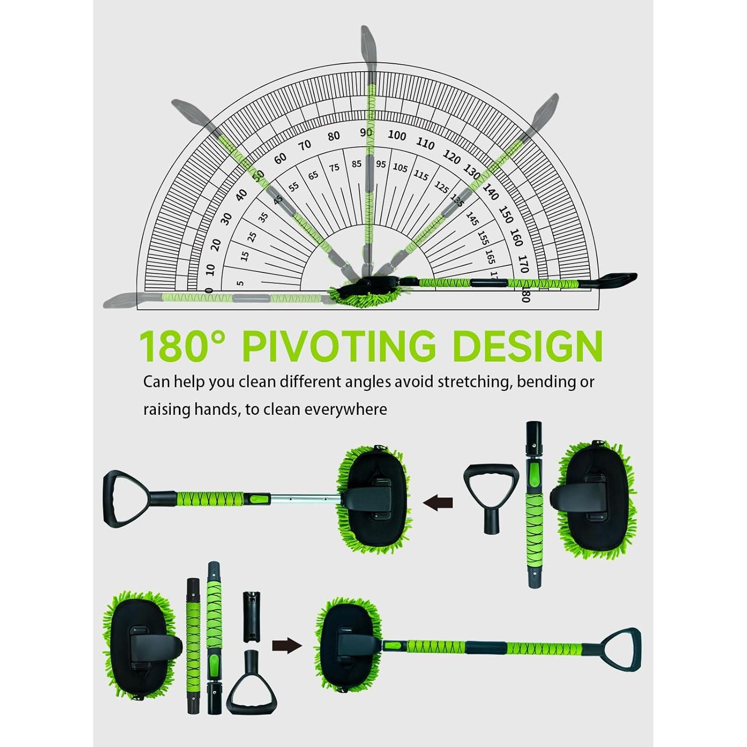 Kit de Cepillo de Lavado de Autos Forgrace 139.7 cm Microfibra