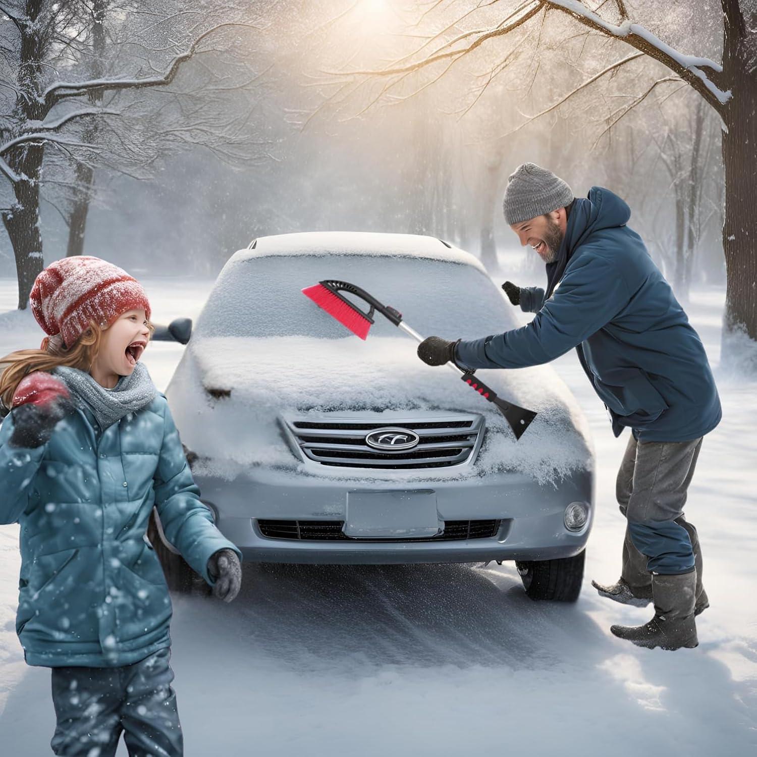 Cepillo de Nieve Extensible Powerjet C80100 con Raspador