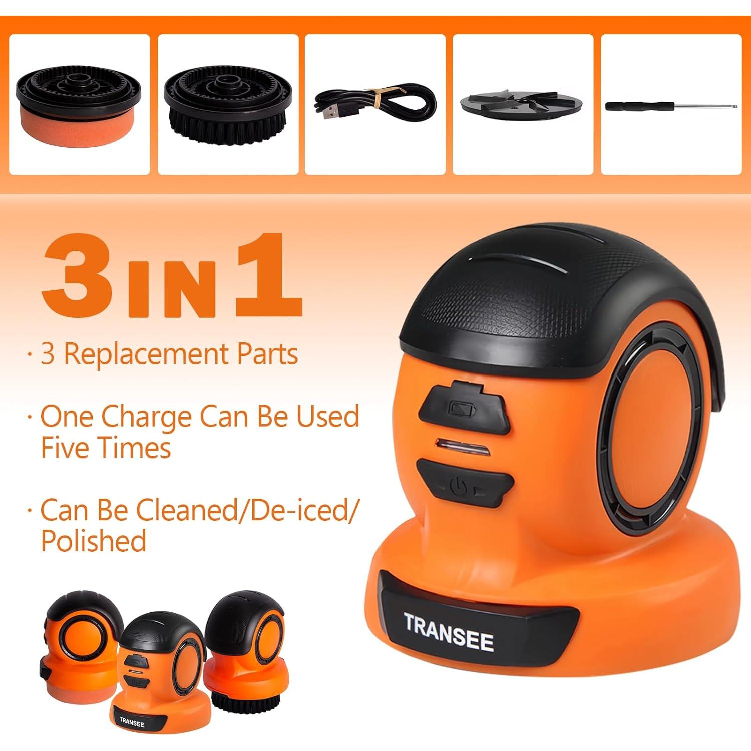 Raspador de Hielo Eléctrico TRANSEE 2200 mAh 3 en 1