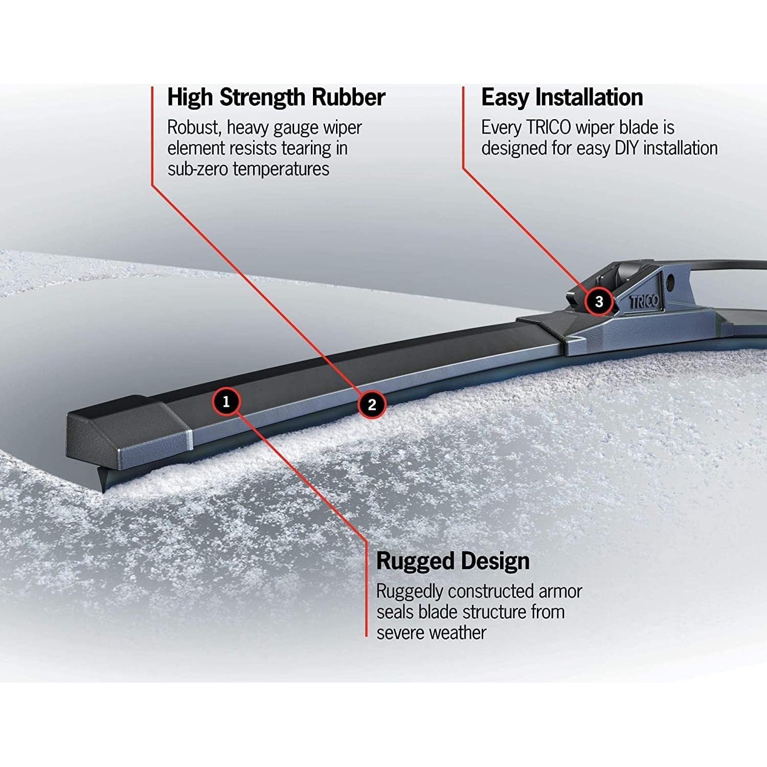 Limpiaparabrisas TRICO 28" + 24" Premium + Raspador de Hielo