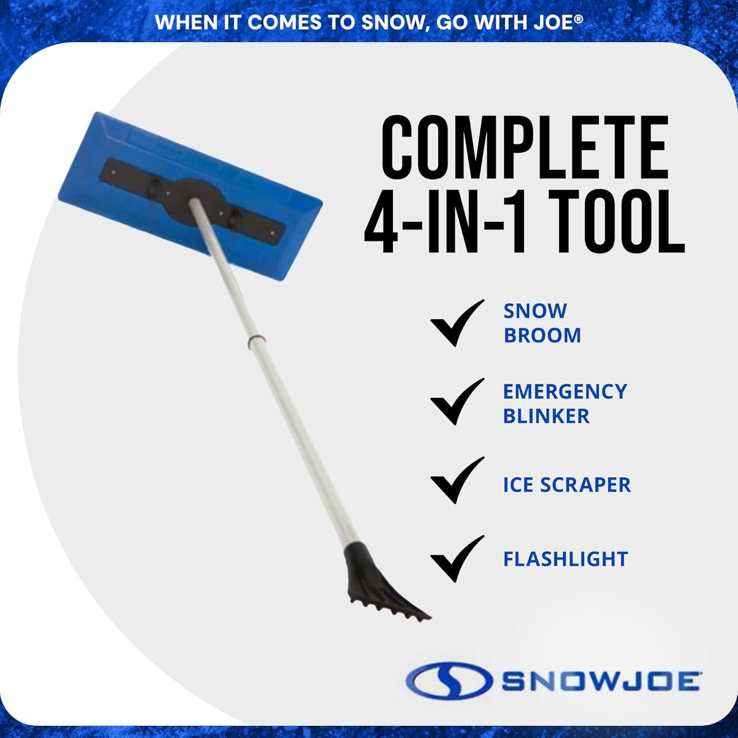 Scraper de Hielo Snow Joe SJBLZD 6 Pack con Escoba y Linterna