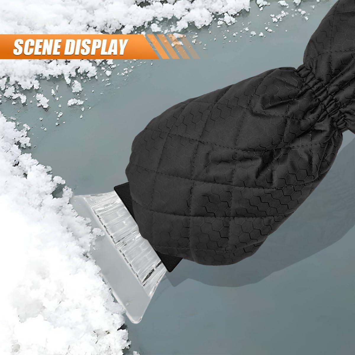 Raspador de Hielo para Auto con Guante KITUREK Negro 32.5x22cm