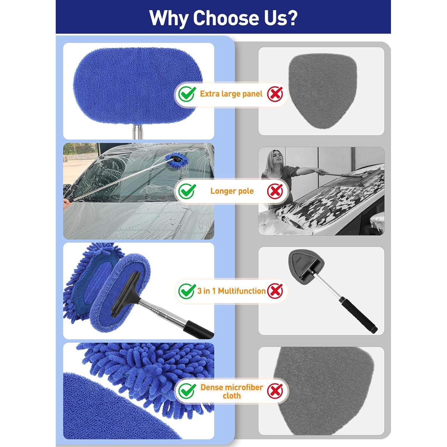 Limpiaparabrisas de Coche 3 en 1 ZimiTeda 101.5cm Extensible