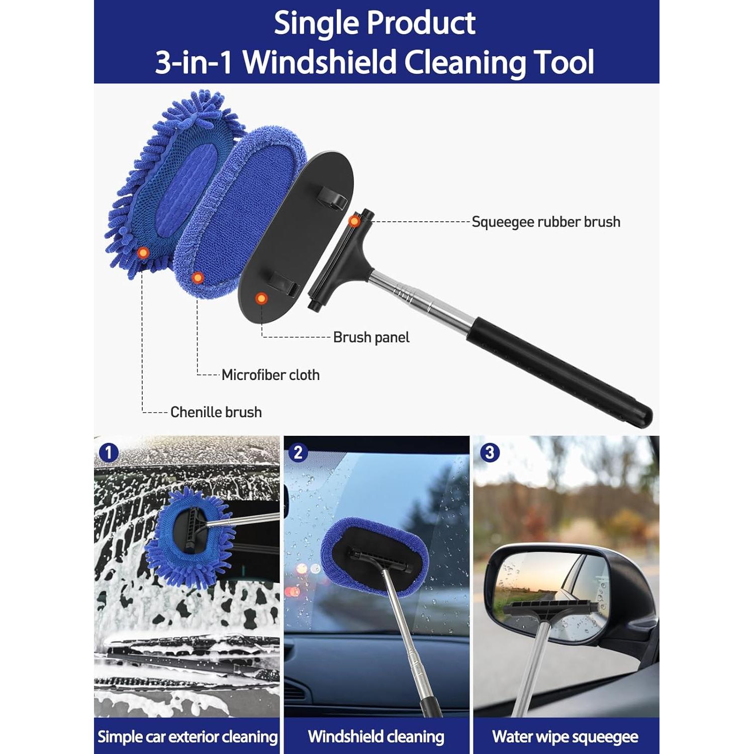 Limpiaparabrisas de Coche 3 en 1 ZimiTeda 101.5cm Extensible