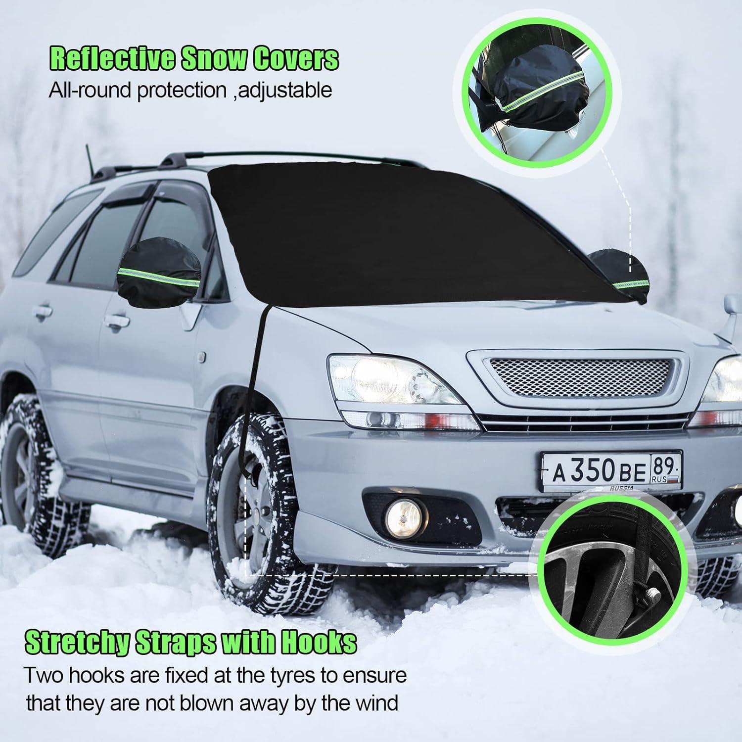 Kit Cubierta Parabrisas Invierno Tallew 5 Pcs con Raspador y Guante