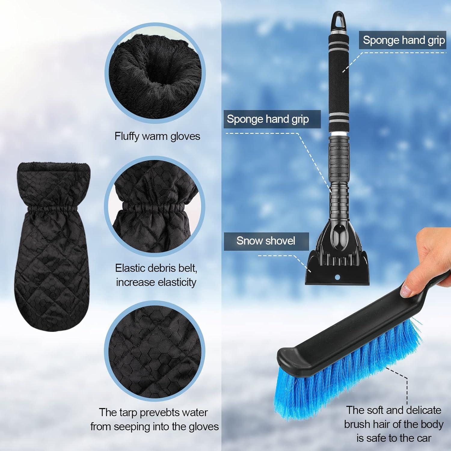 Kit Cubierta Parabrisas Invierno Tallew 5 Pcs con Raspador y Guante