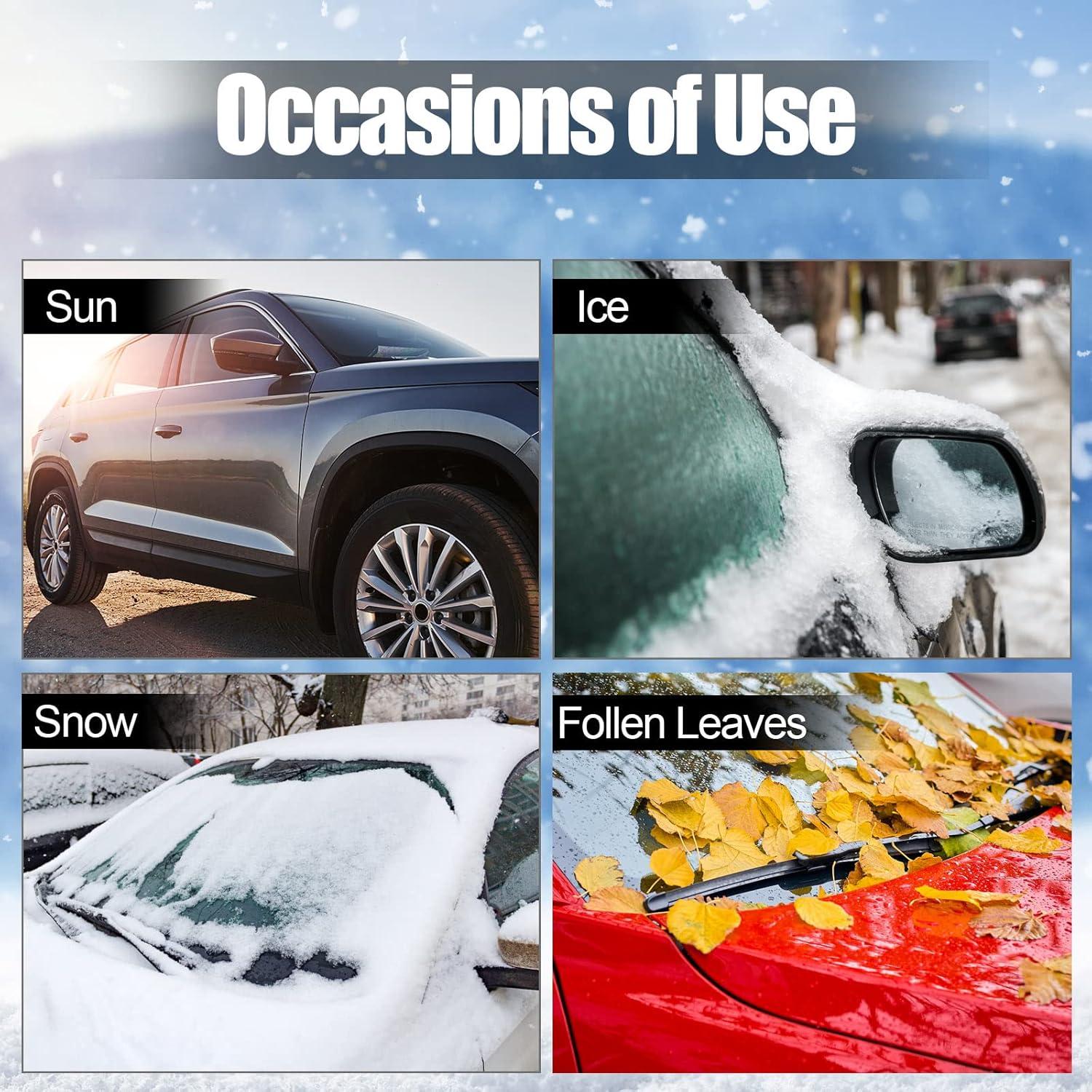 Kit Cubierta Parabrisas Invierno Tallew 5 Pcs con Raspador y Guante