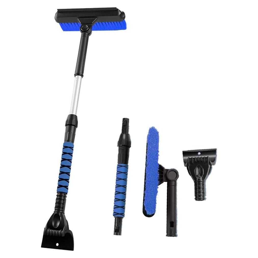 Cepillo de Nieve 3 en 1 GOSNLDOW con Mango Telescópico 80 cm