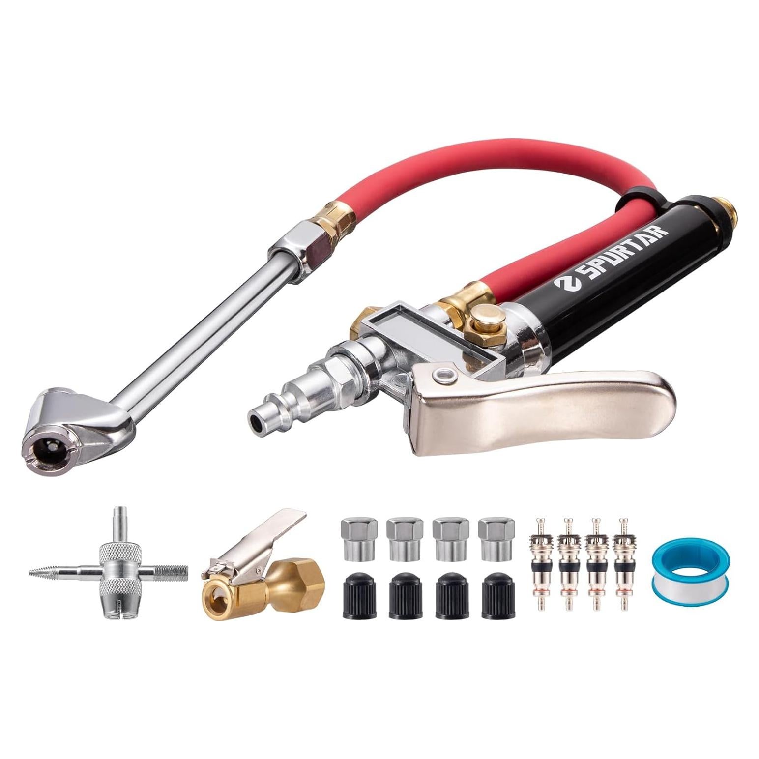 Medidor de Presión de Neumáticos Spurtar 10-120 PSI con Inflador