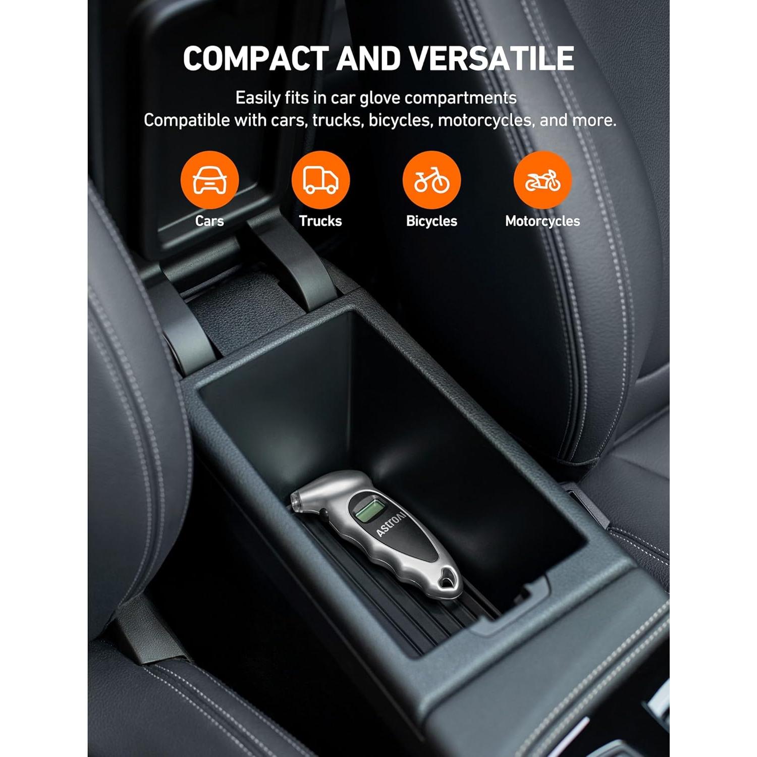 Medidor de Presión de Neumáticos Digital AstroAI ATG150 0-10 Bar