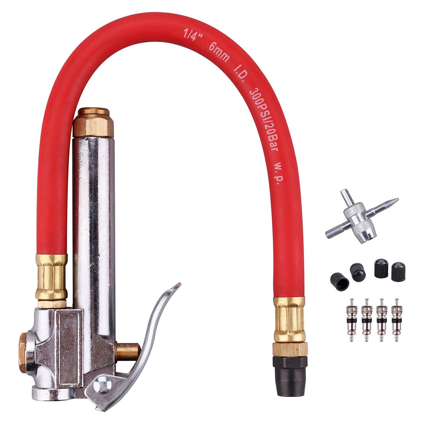 Medidor de Inflador de Neumáticos WYNNsky 10-90 PSI con Manguera 30 cm