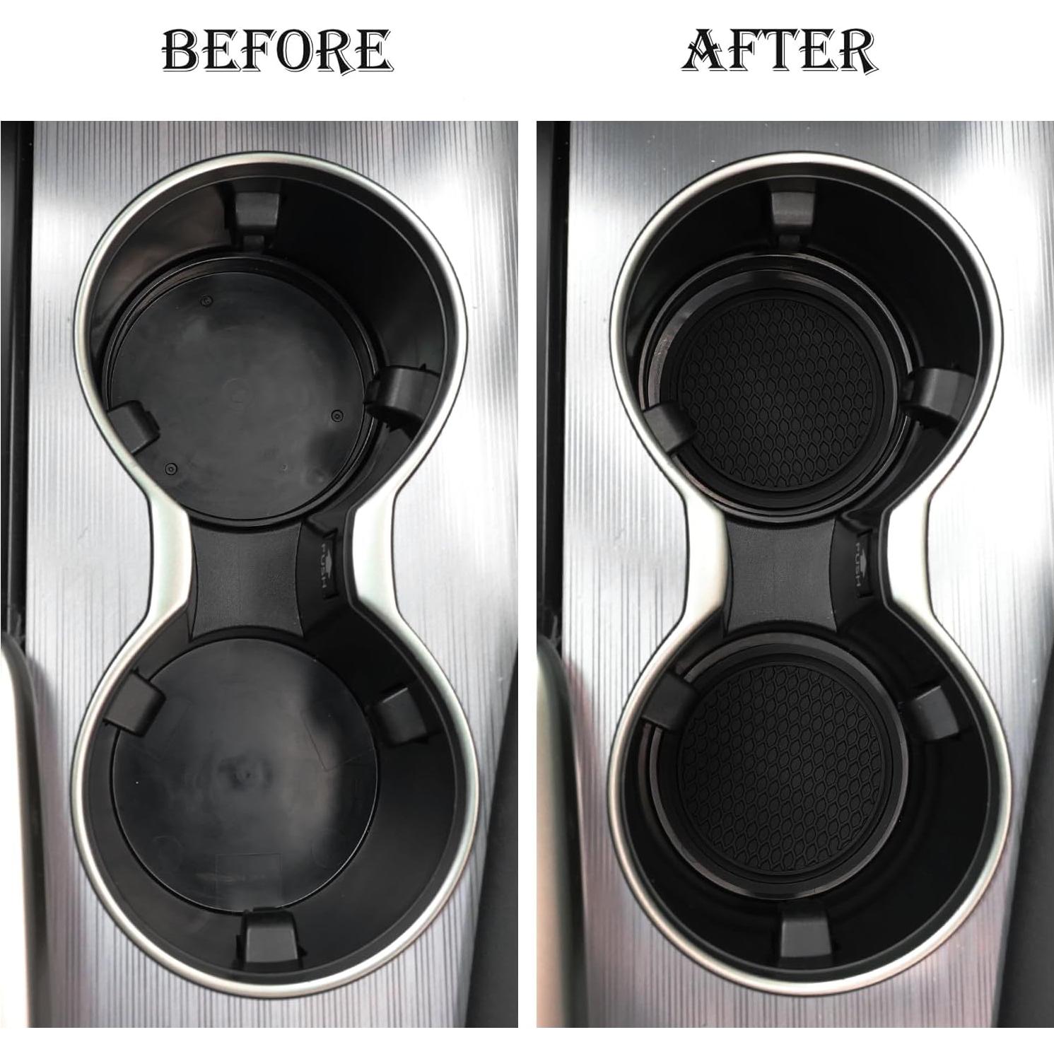 Posavasos SINGARO para Coche 4PCS Silicona Antideslizante