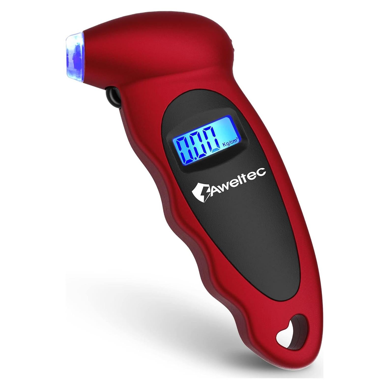 Medidor Digital de Presión de Neumáticos AWELTEC Rojo 150 PSI