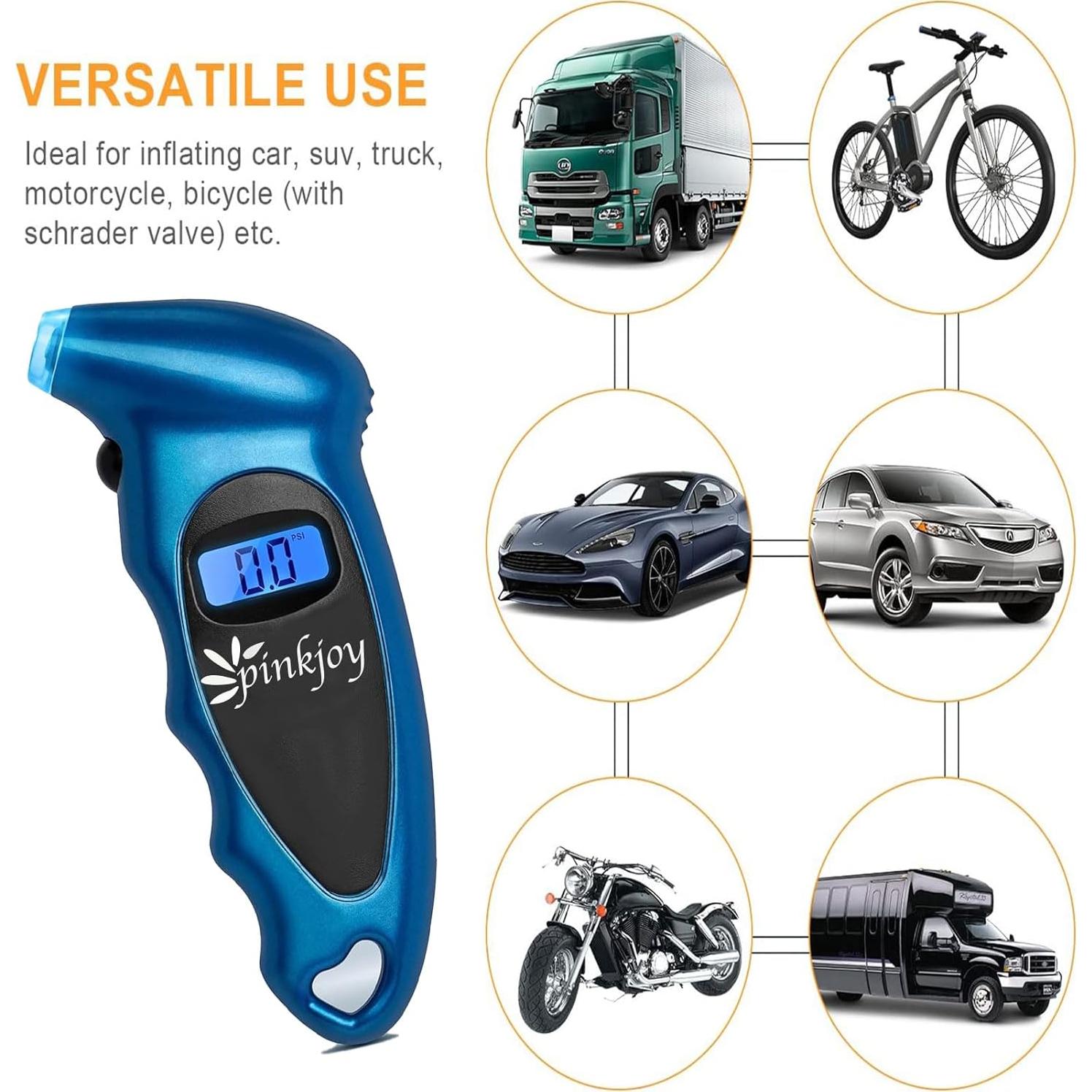 Medidor Digital de Presión de Neumáticos PINKJOY 150 PSI LCD