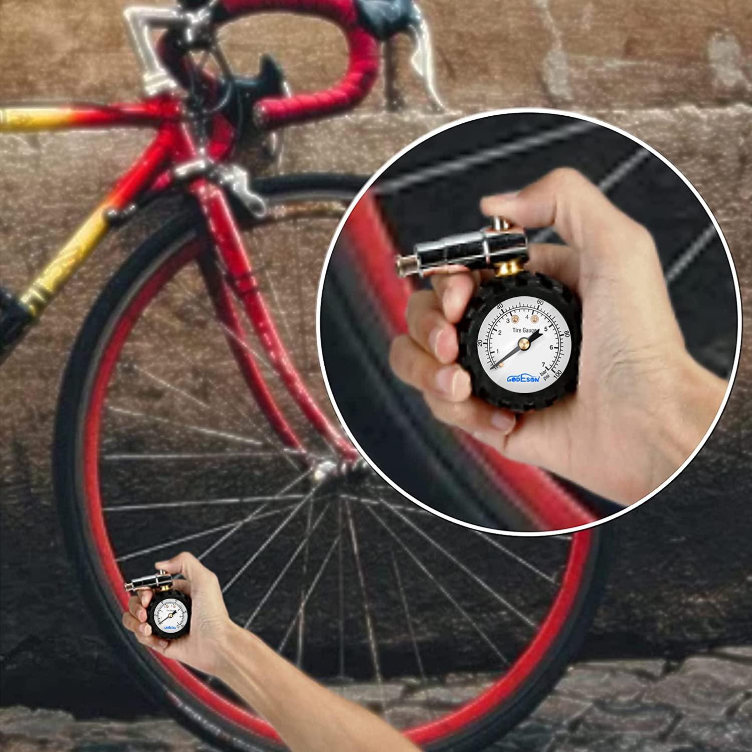 Medidor de presión de neumáticos GODESON Presta 100PSI/7Bar