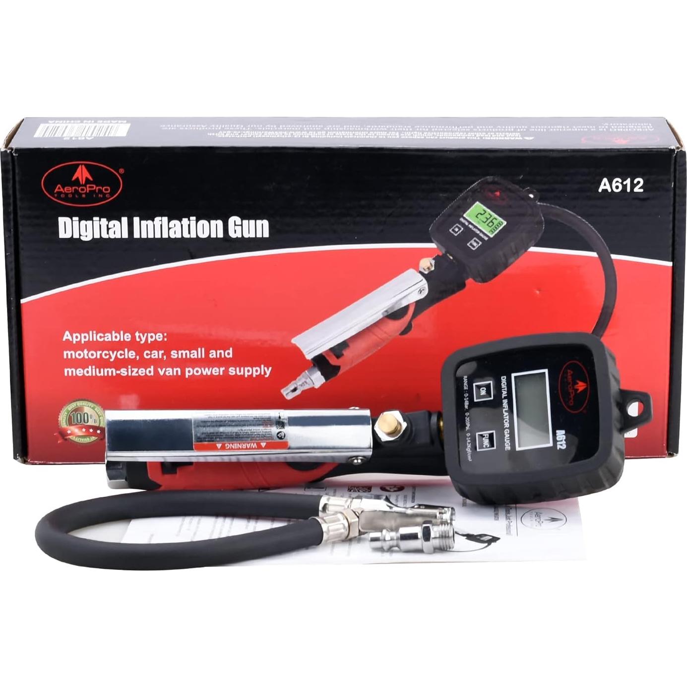 Inflador Digital de Neumáticos AEROPRO Tools 203 PSI