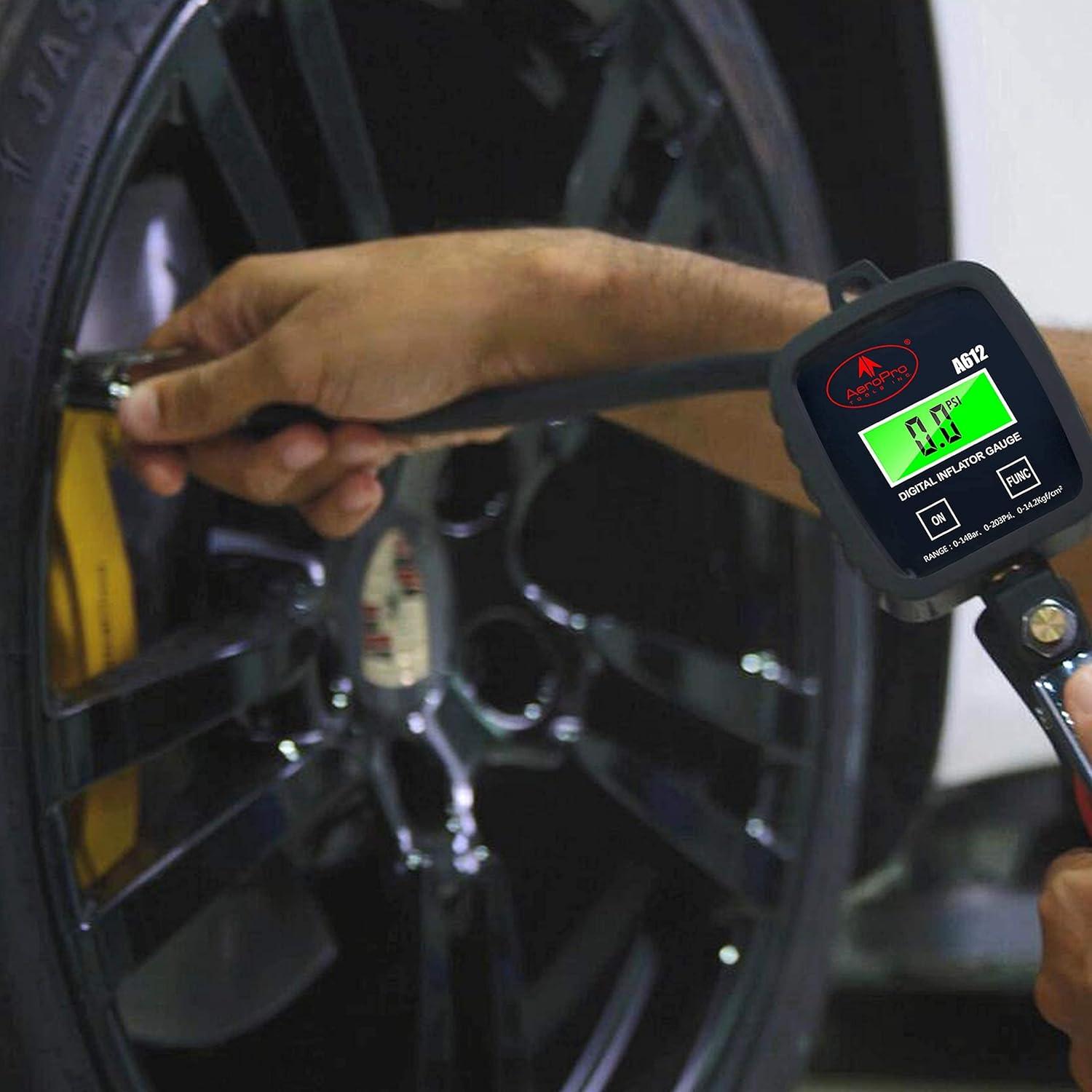 Inflador Digital de Neumáticos AEROPRO Tools 203 PSI
