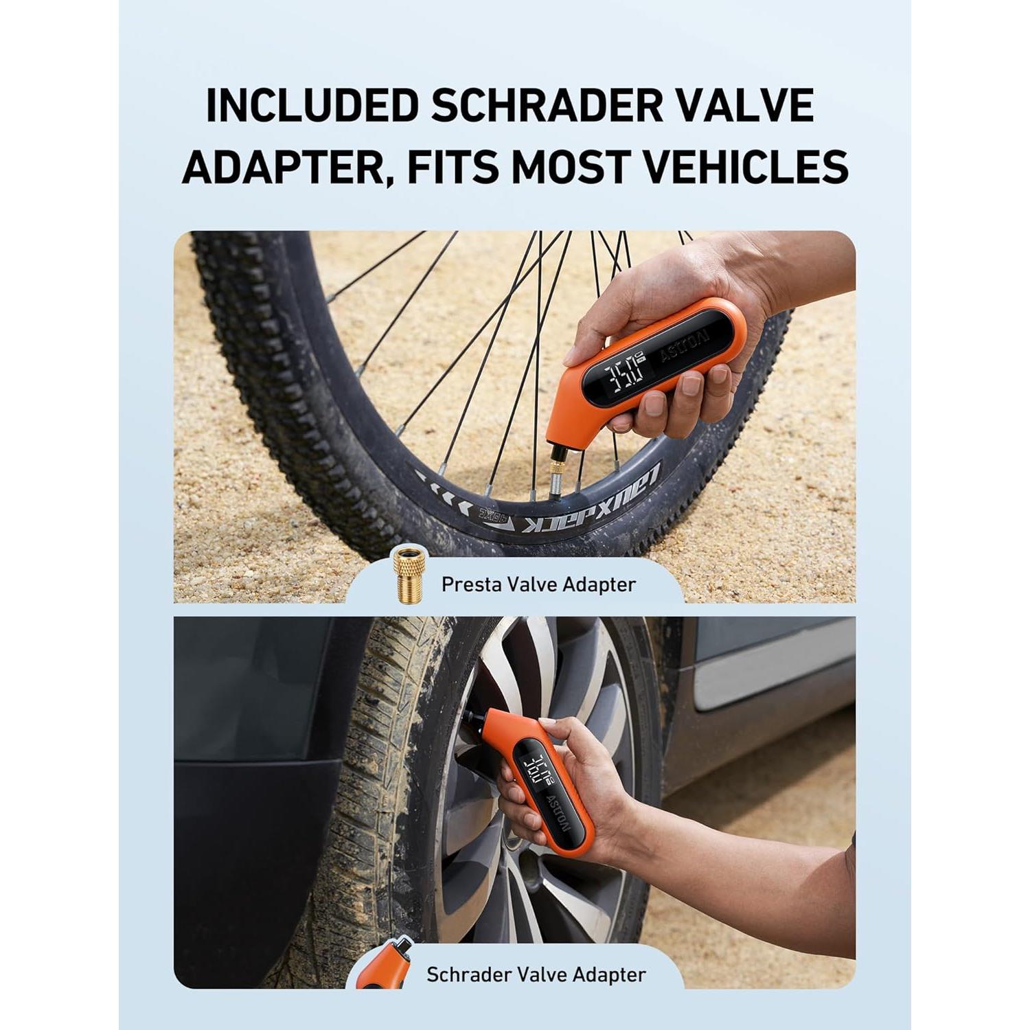 Medidor de Presión de Neumáticos Digital AstroAI 3-300 PSI