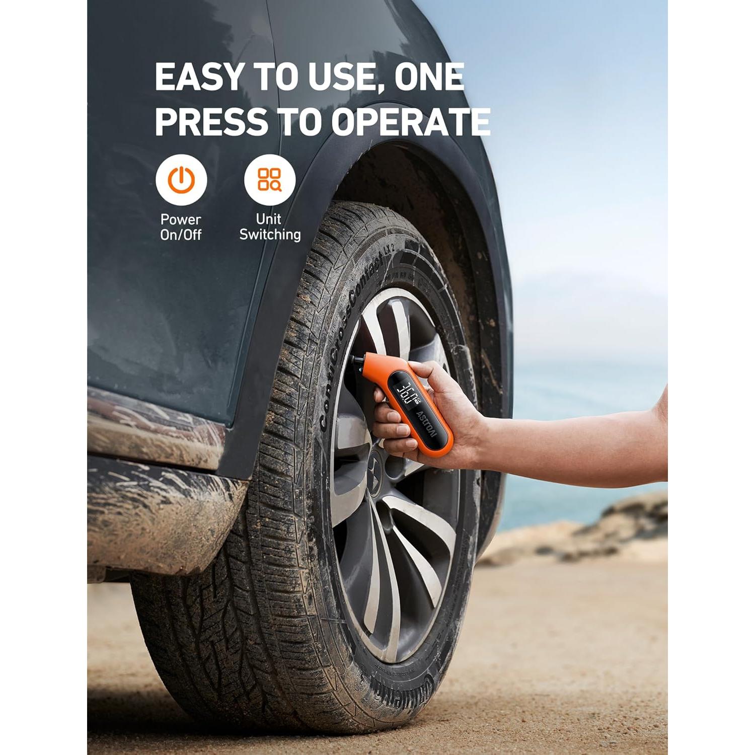 Medidor de Presión de Neumáticos Digital AstroAI 3-300 PSI