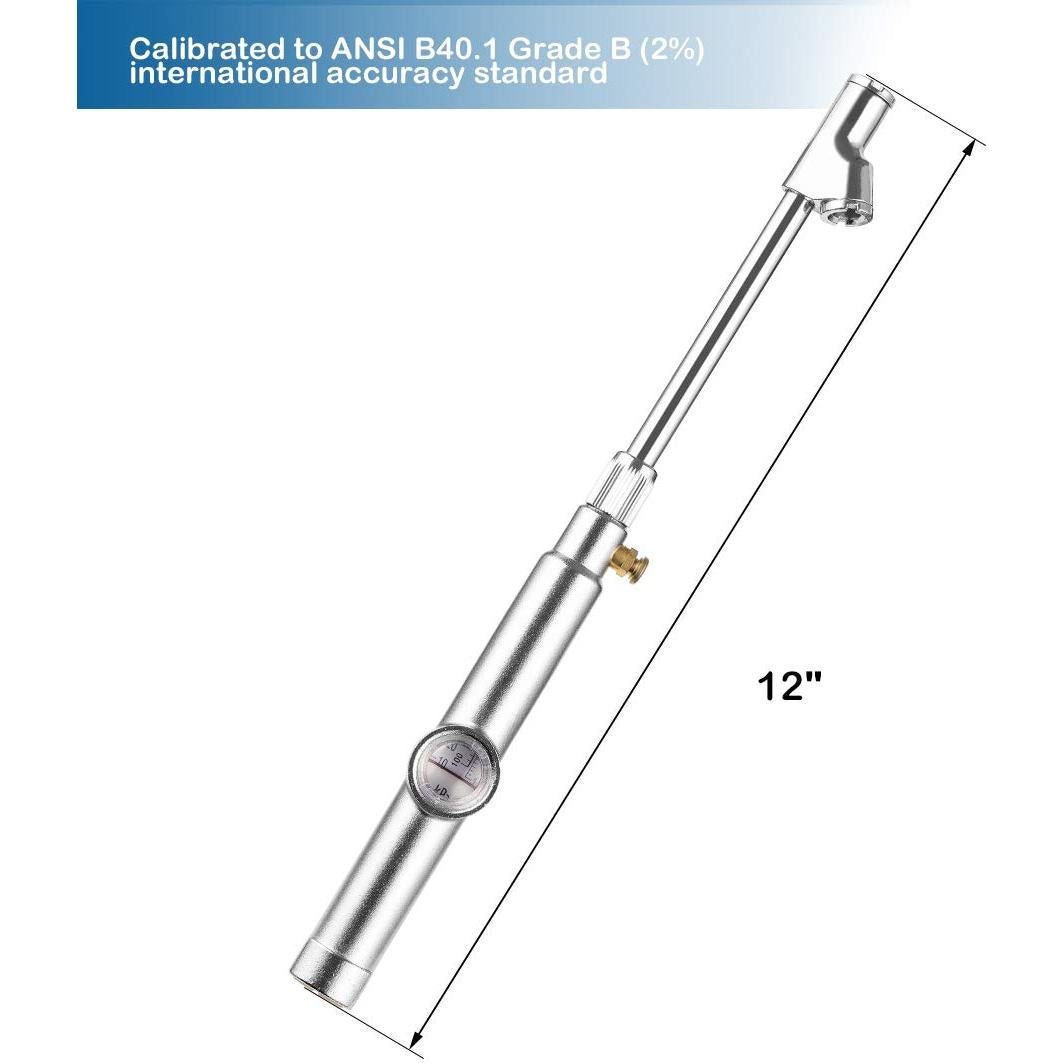 Medidor de Presión de Neumáticos CZC AUTO 10-120 PSI Mecánico