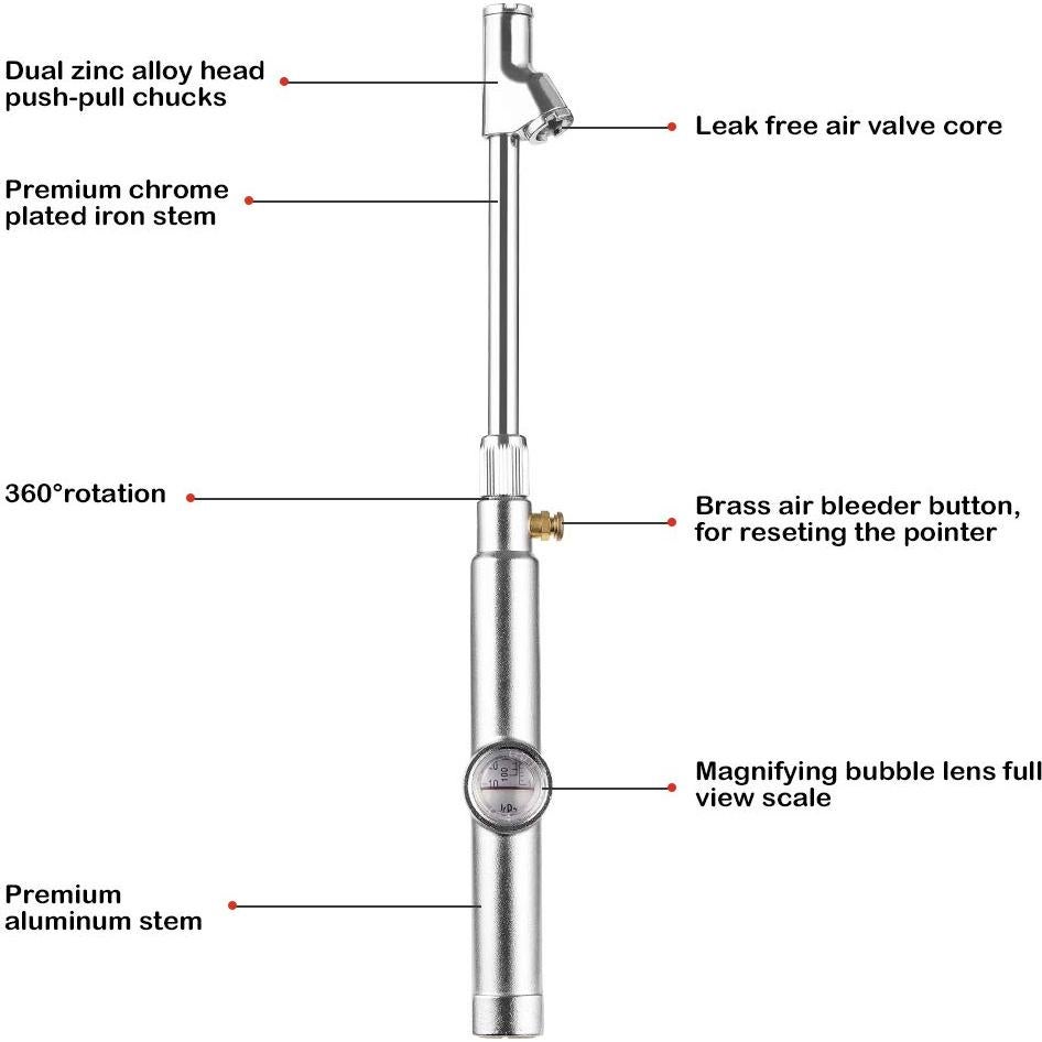 Medidor de Presión de Neumáticos CZC AUTO 10-120 PSI Mecánico