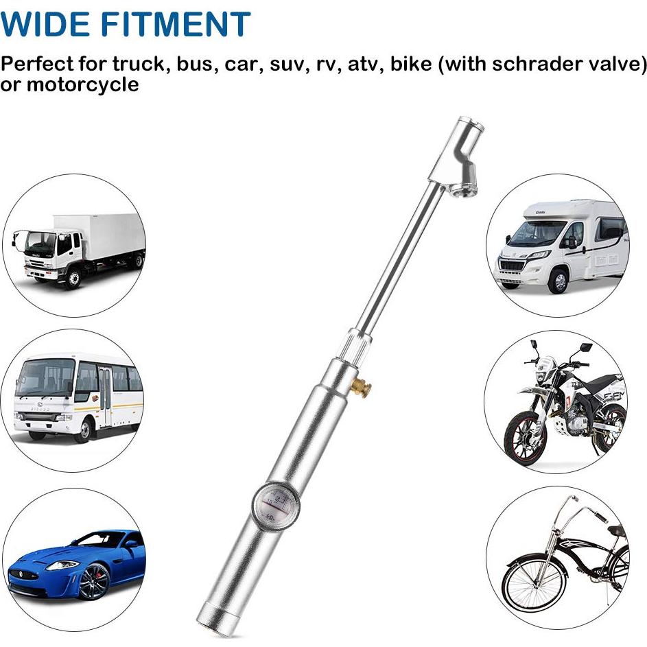 Medidor de Presión de Neumáticos CZC AUTO 10-120 PSI Mecánico
