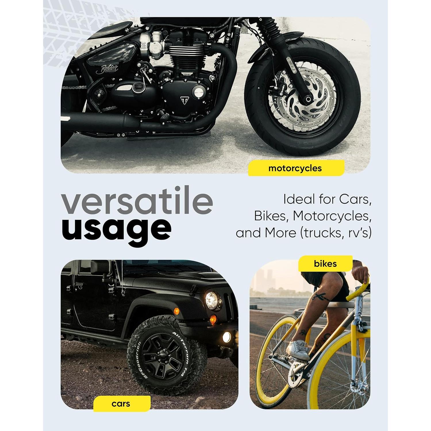 Medidor Digital de Presión de Neumáticos Gerchway 200 PSI