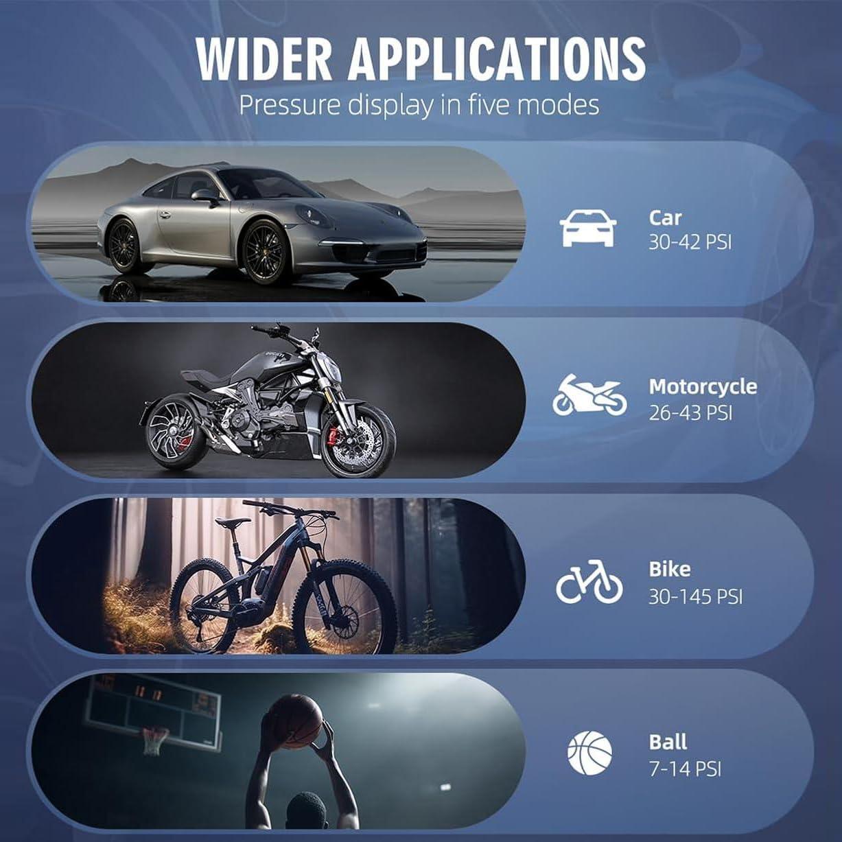 Compresor de Aire Portátil NOBIWA AX-69 150PSI con Luz LED