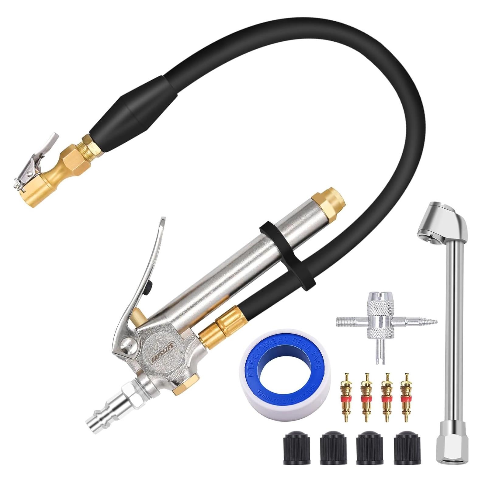 Inflador de Neumáticos SAFELIFE con Manómetro 10-120 PSI