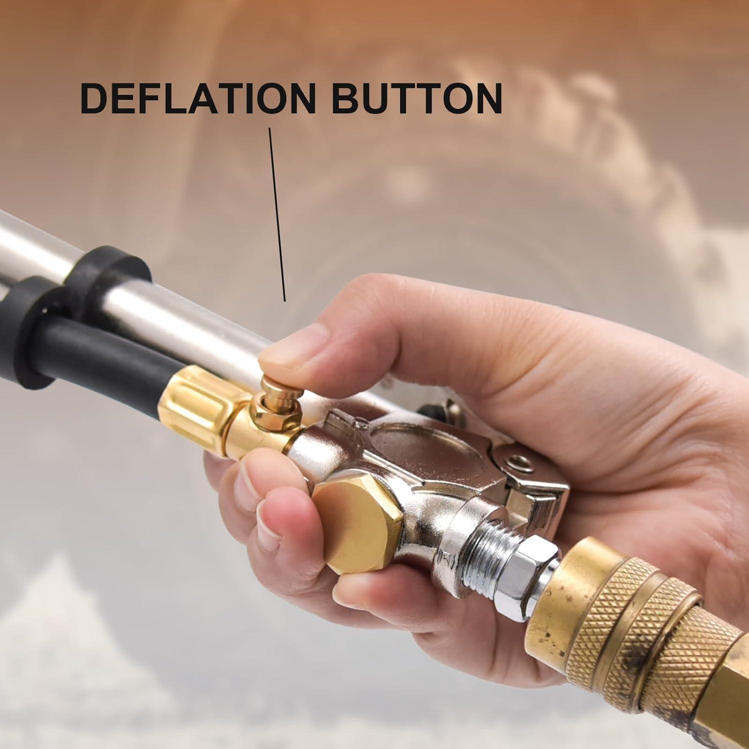 Inflador de Neumáticos SAFELIFE con Manómetro 10-120 PSI