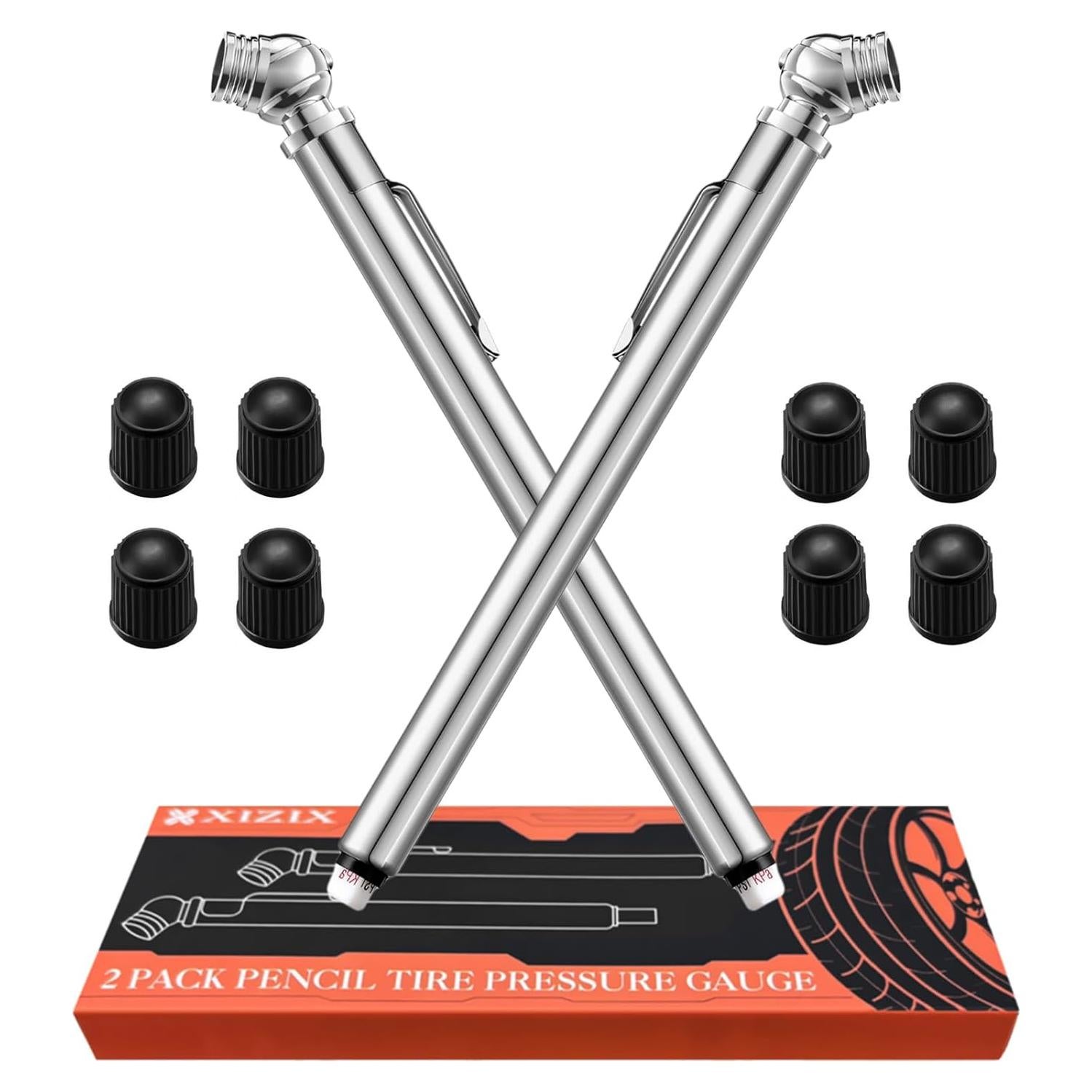 Medidor de Presión de Neumáticos XIZIX 10-75 PSI Acero Inoxidable