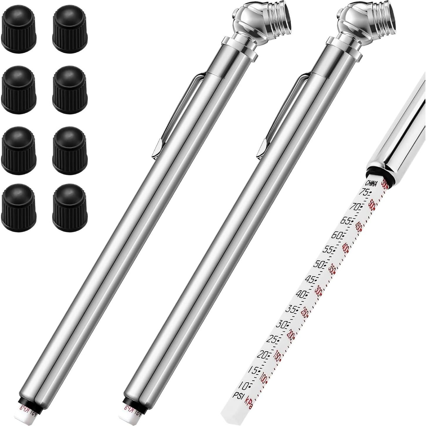 Medidor de Presión de Neumáticos XIZIX 10-75 PSI Acero Inoxidable