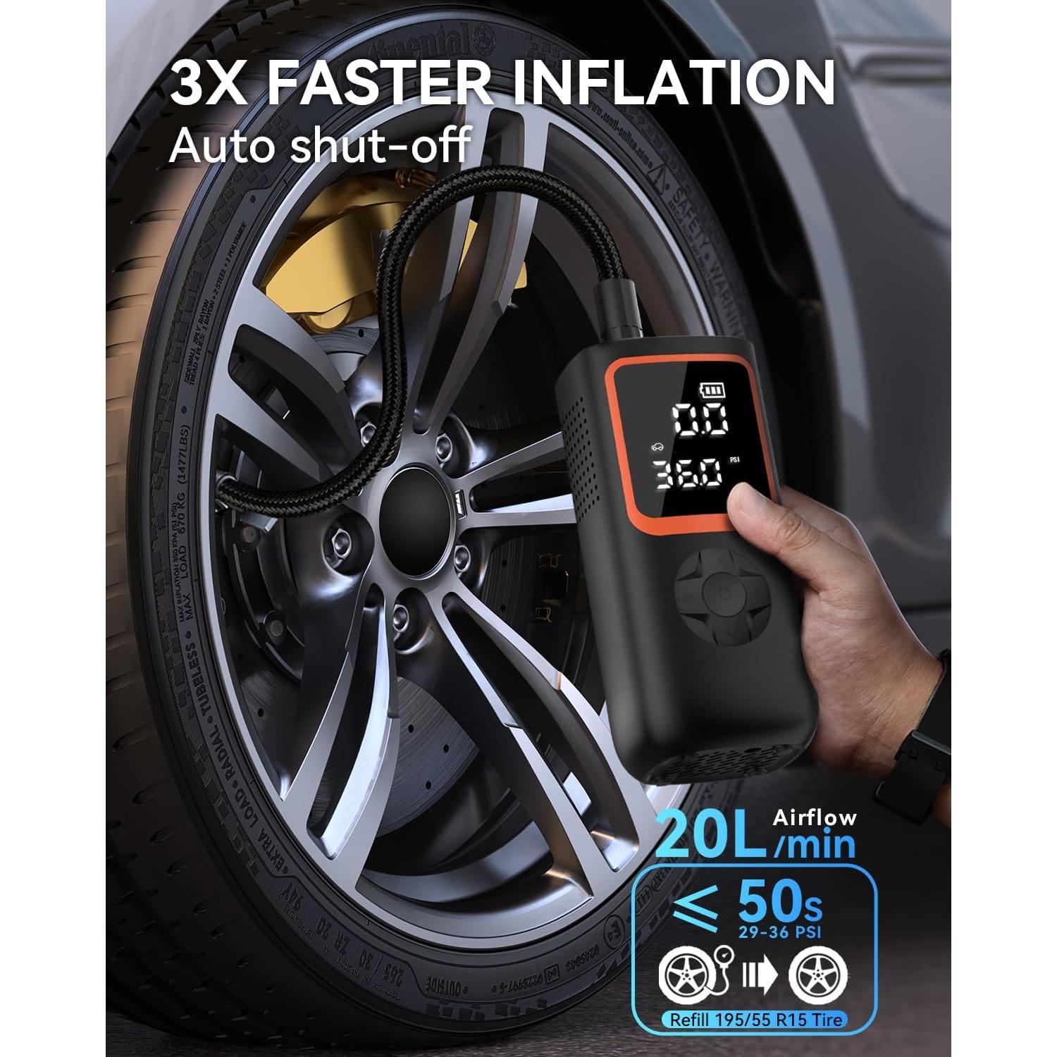 Compresor de Aire Portátil KOLTGOO 150 PSI Inalámbrico