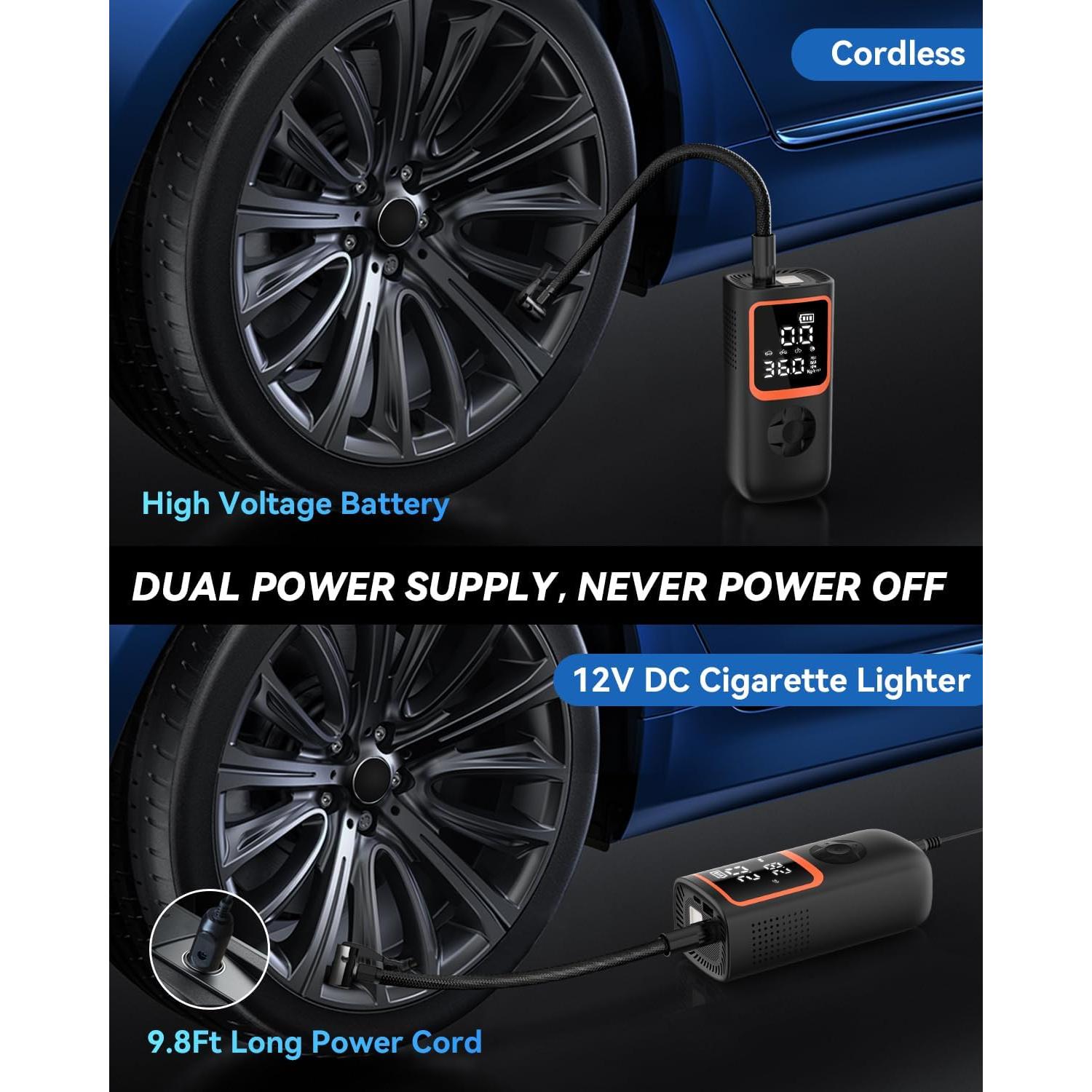 Compresor de Aire Portátil KOLTGOO 150 PSI Inalámbrico