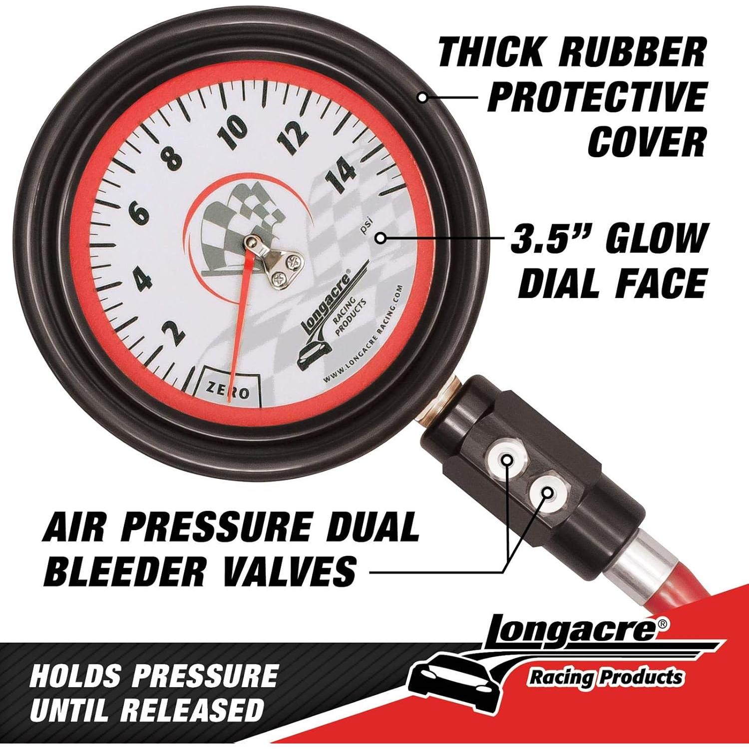 Medidor de Presión de Neumáticos Longacre 52-52031 0-60 psi