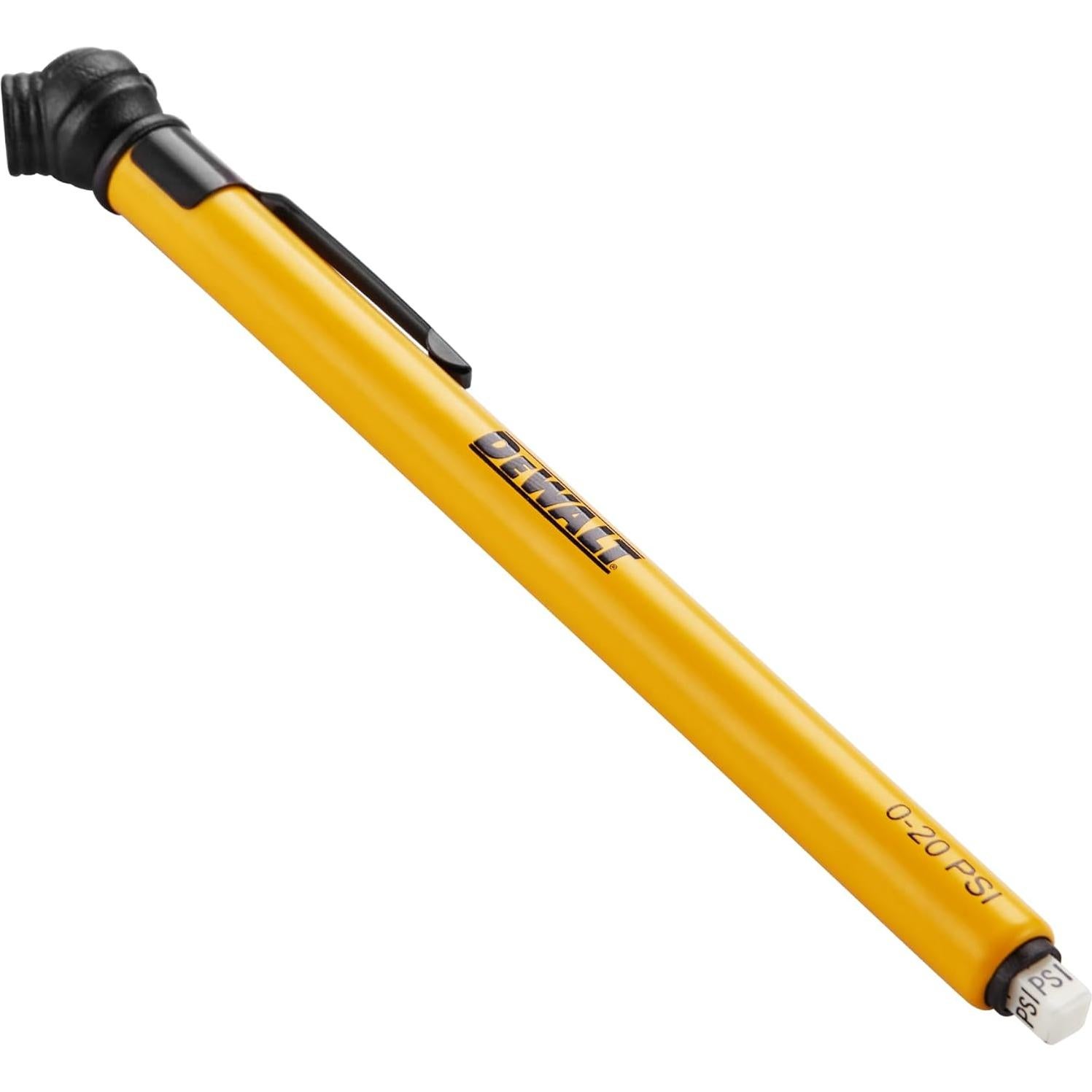 Medidor de Presión de Lápiz DEWALT 0-20 PSI para Neumáticos
