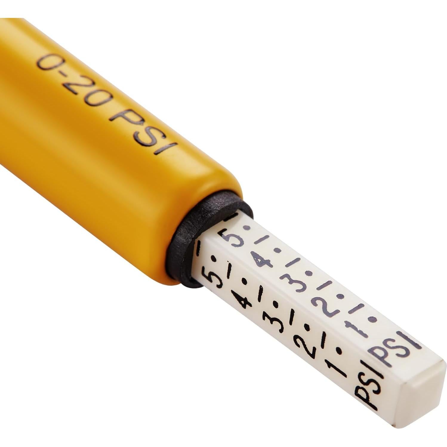 Medidor de Presión de Lápiz DEWALT 0-20 PSI para Neumáticos