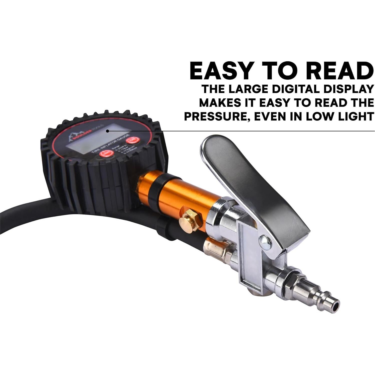 Medidor de Presión de Neumáticos Boulder Tools BOTO-000016 0-250 PSI