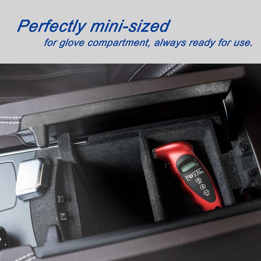Medidor de Presión de Neumáticos Digital FOVAL 0-10 Bar 4 Piezas