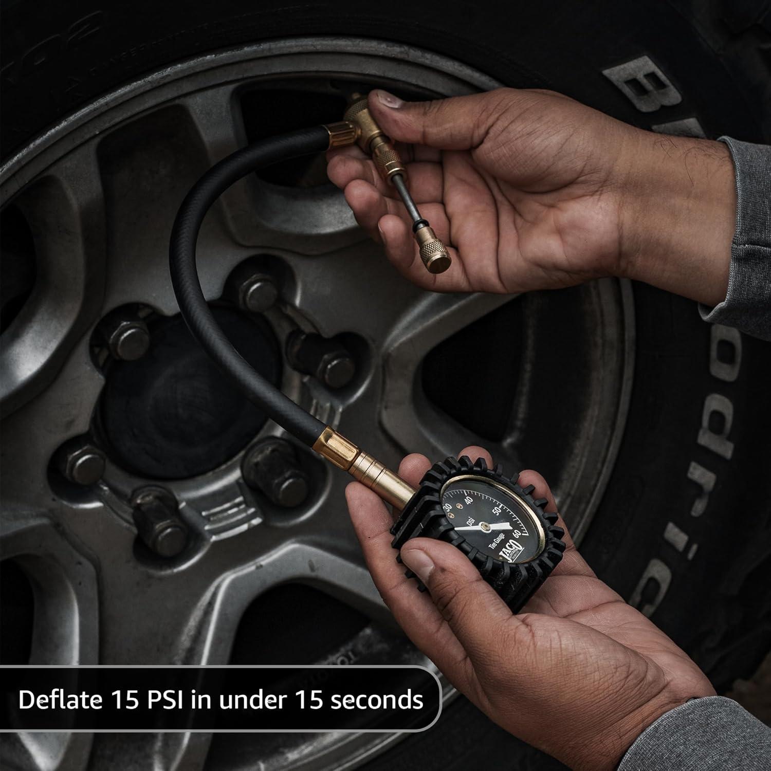 Desinflador de Neumáticos JACO RapidFlow con Medidor 0-4.1 Bar