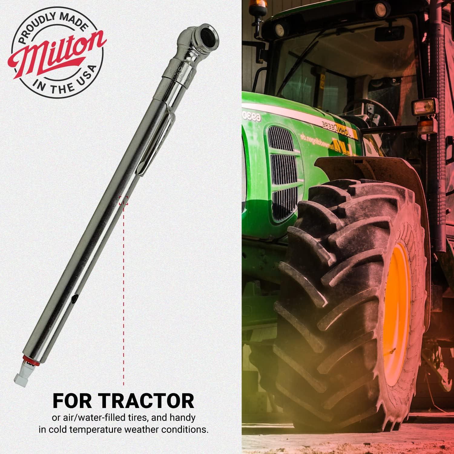 Medidor de Presión de Neumáticos Milton S-928 con Válvula