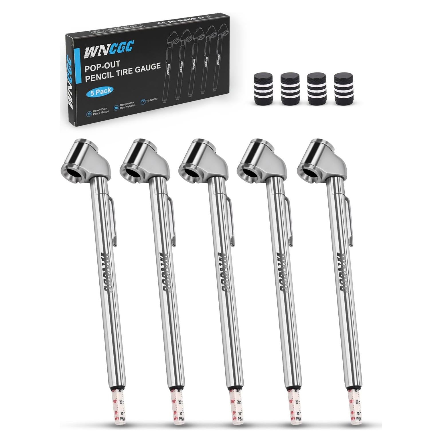 Medidor de Presión de Neumáticos WNCGC 10-120 PSI Doble Cabeza