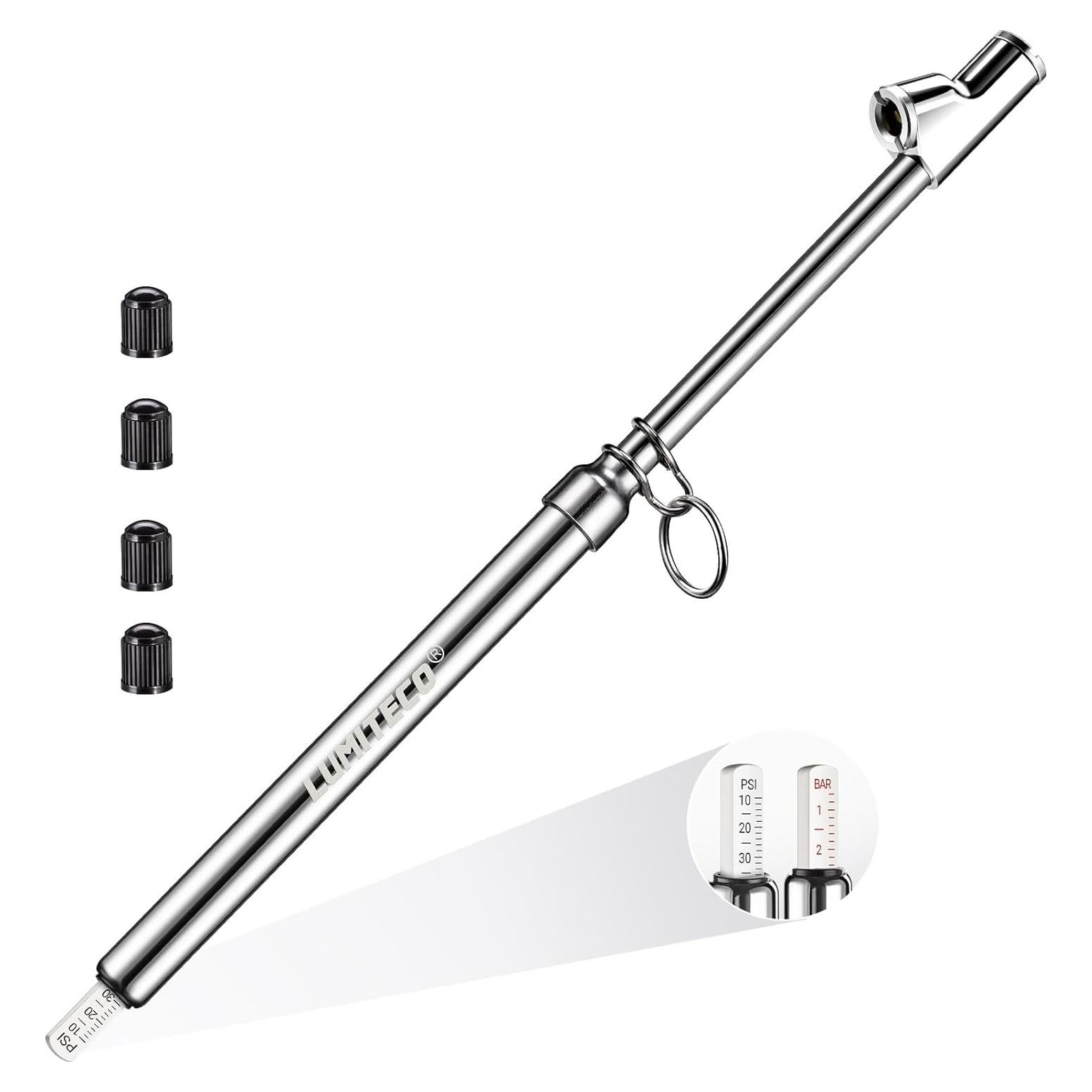 Medidor de Presión de Neumáticos LUMITECO Doble Cabeza 10-150 PSI