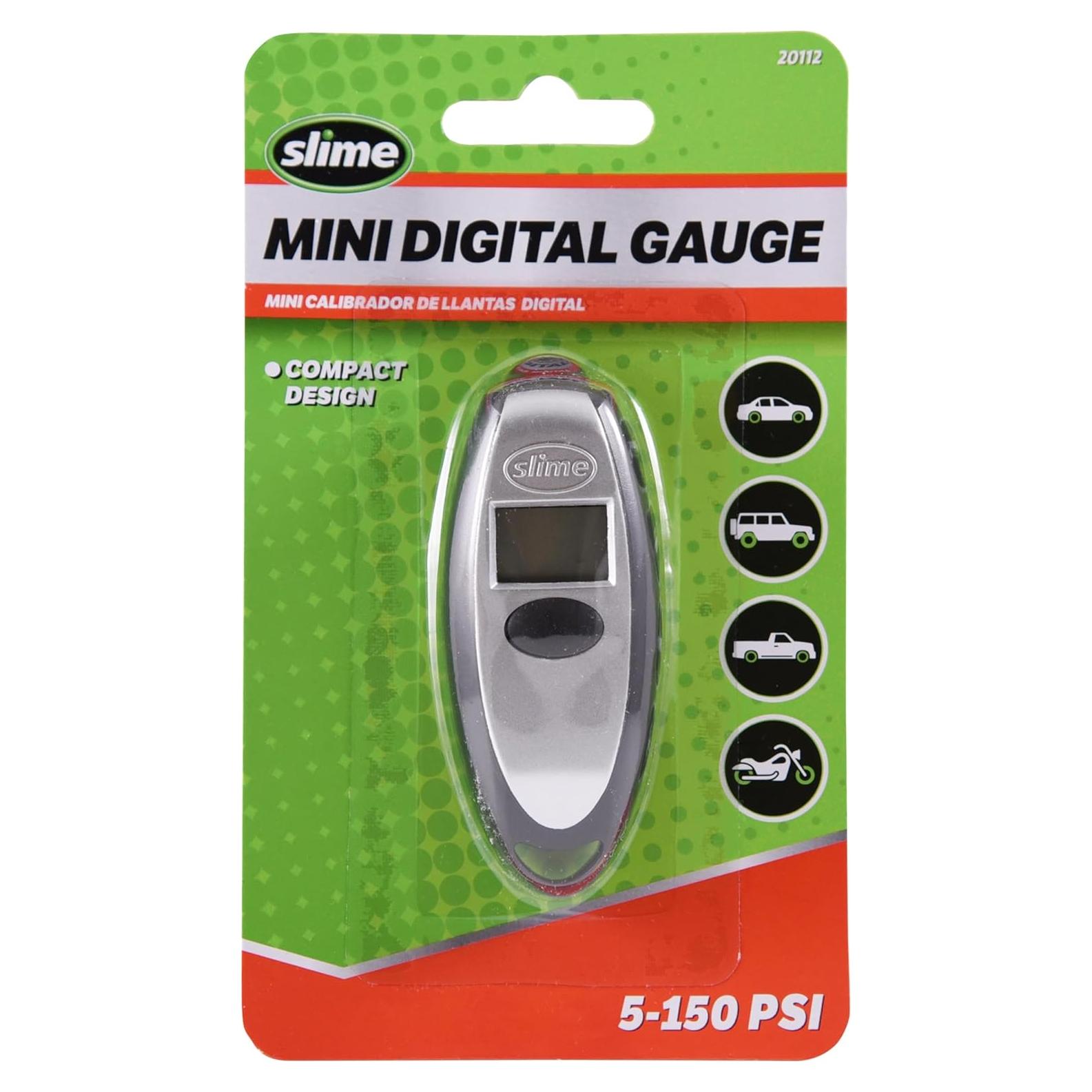 Medidor de presión de neumáticos Slime 20112 Digital Compacto