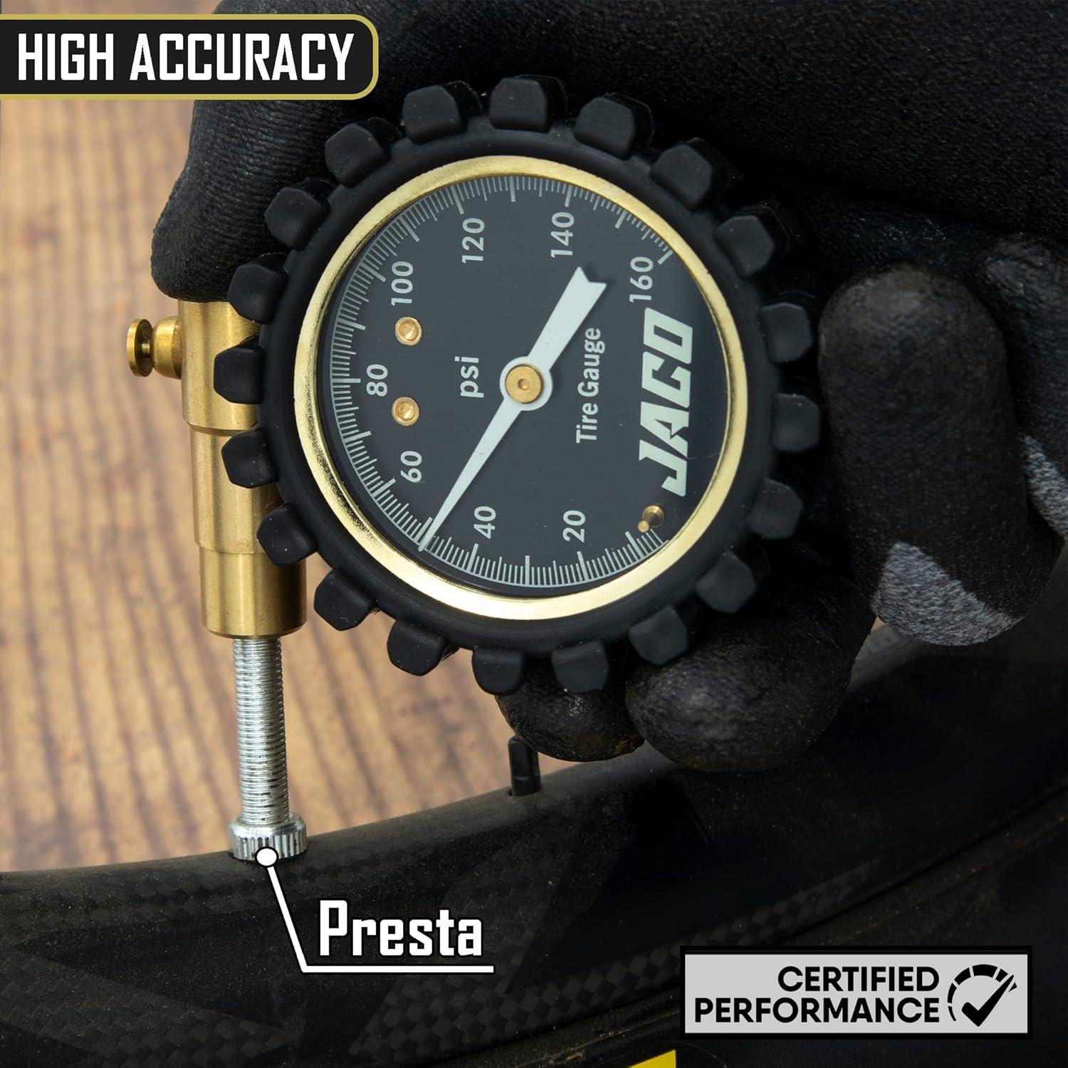 Medidor de Presión de Neumáticos JACO RDX-160 para Bicicletas