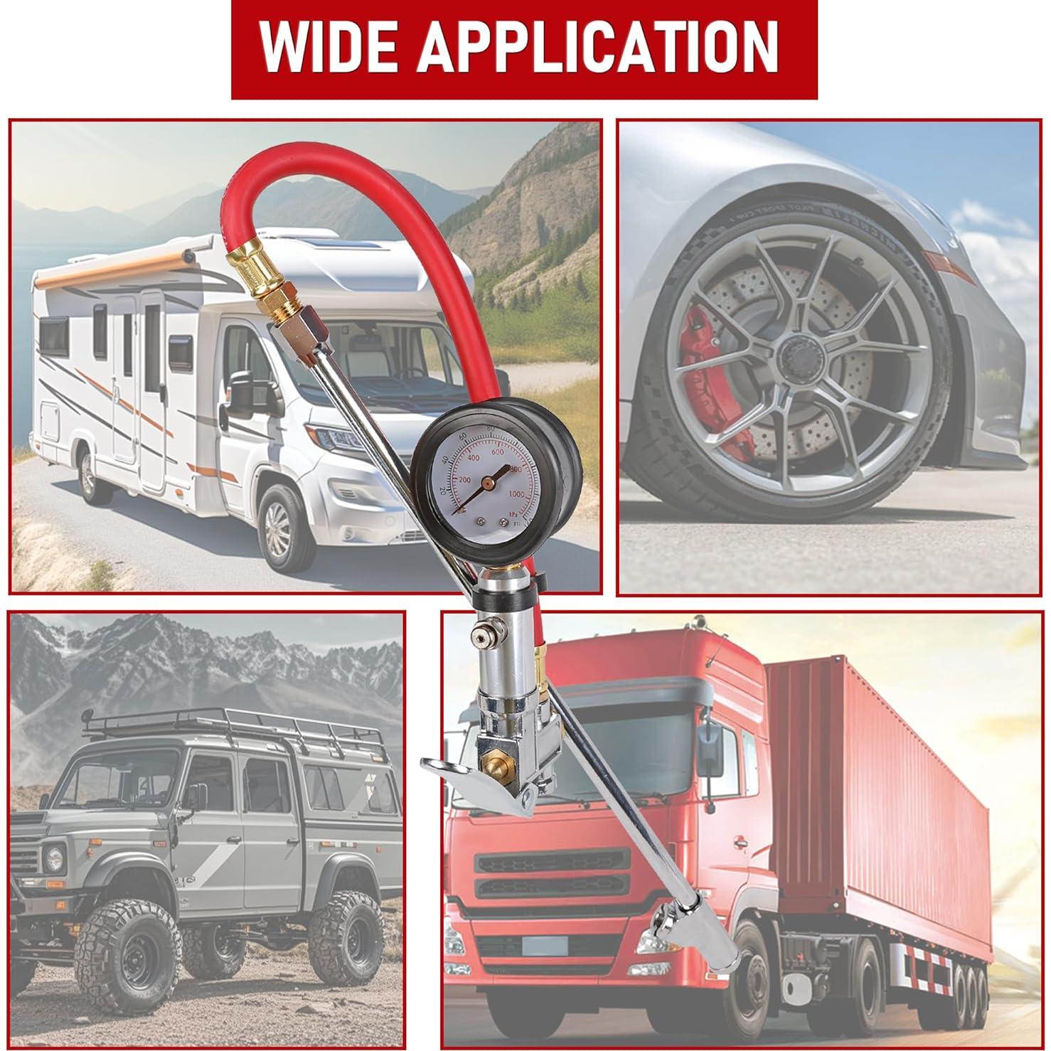 Inflador de Neumáticos WYNNsky con Manómetro 30.48 cm 160 PSI